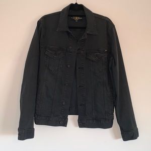 Lucky Brand Denim Jacket in Washed Black - LARGE